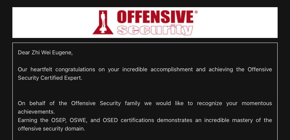 OSCE3 Certification