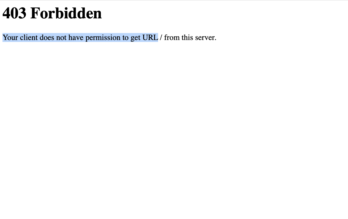 Forbidden