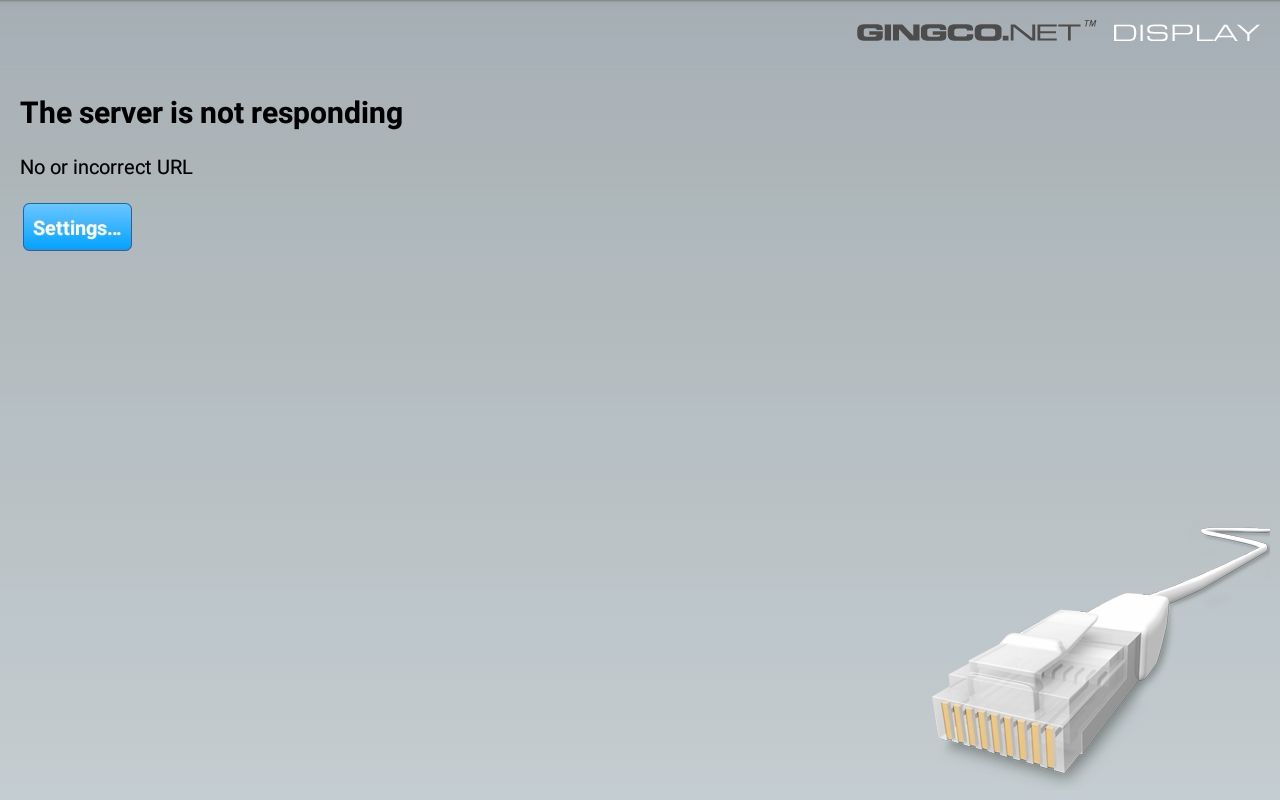 Gingco error page